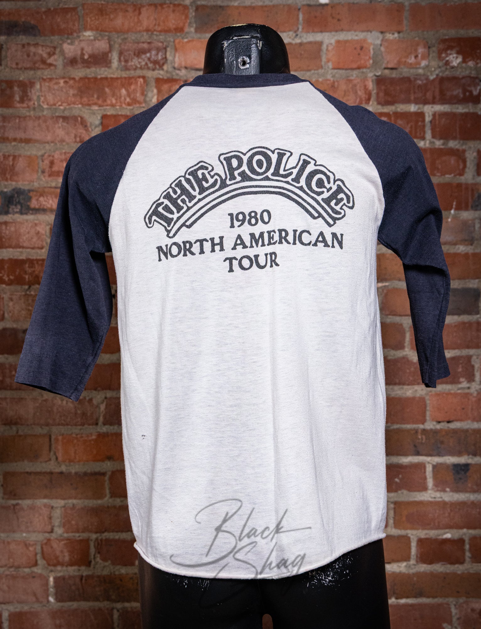 Vintage 1980 The Police North American Tour Raglan Concert T Shirt Medium