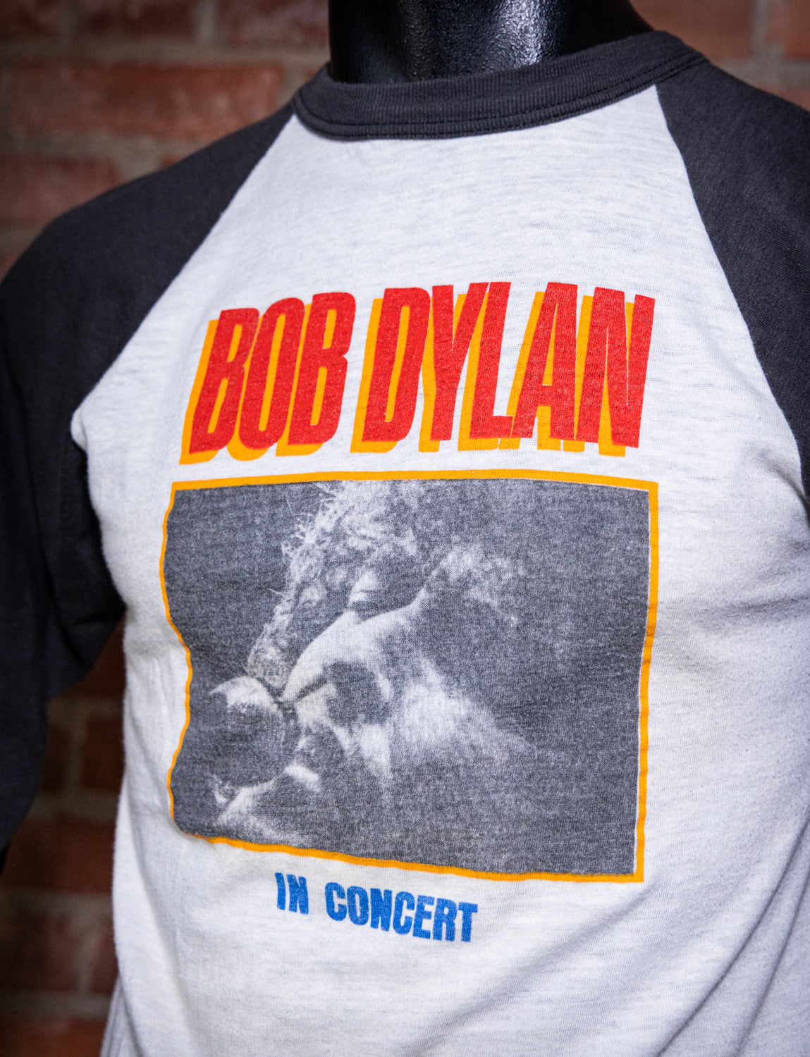 Vintage 1981 Bob Dylan North American Tour Raglan Concert T Shirt Small