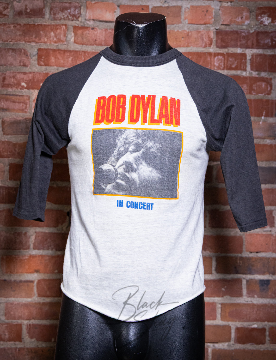Vintage 1981 Bob Dylan North American Tour Raglan Concert T Shirt Small