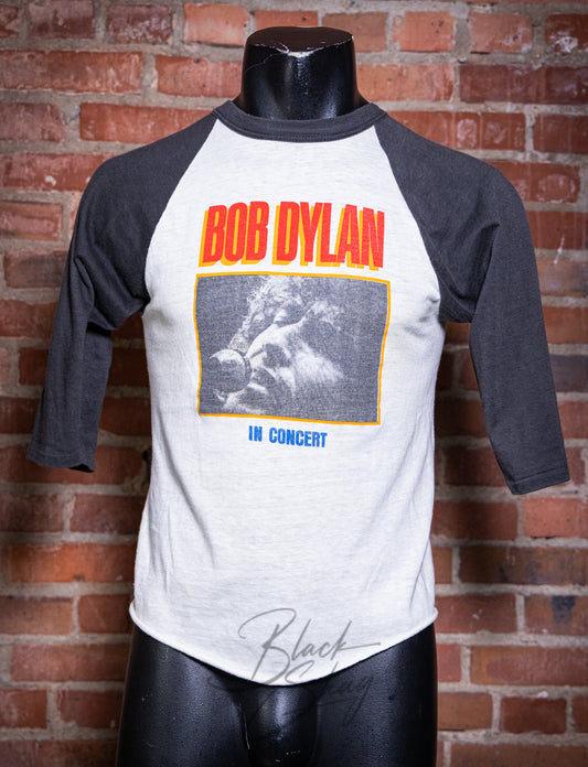 Vintage 1981 Bob Dylan North American Tour Raglan Concert T Shirt Small