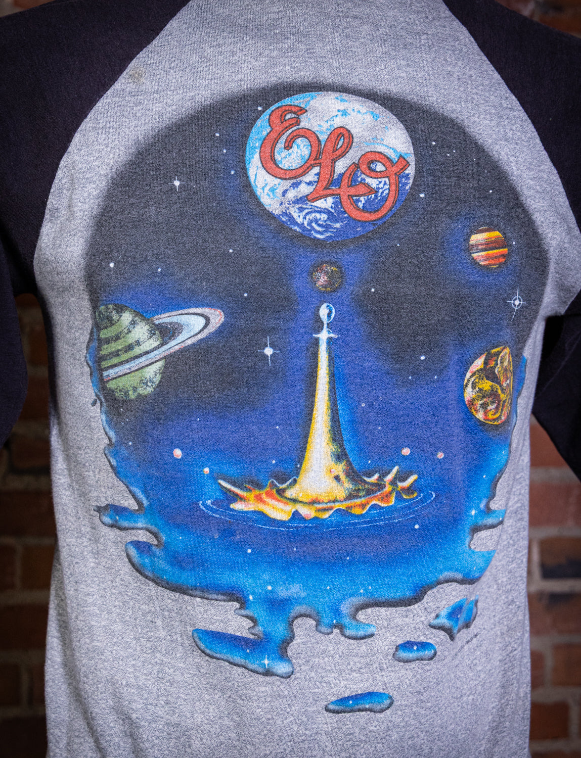 Vintage 1981 ELO Time Tour Raglan Concert T Shirt Small