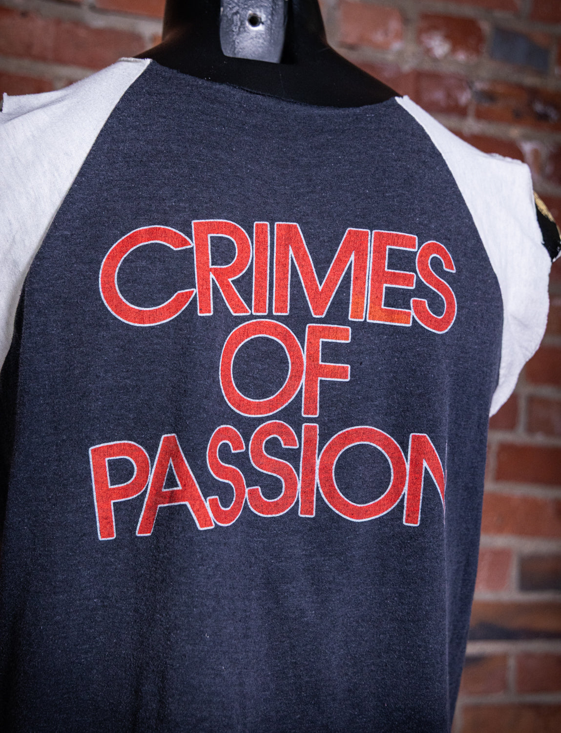 Vintage 1981 Pat Benatar Crimes of Passion Cut Off Raglan Concert T Shirt Medium