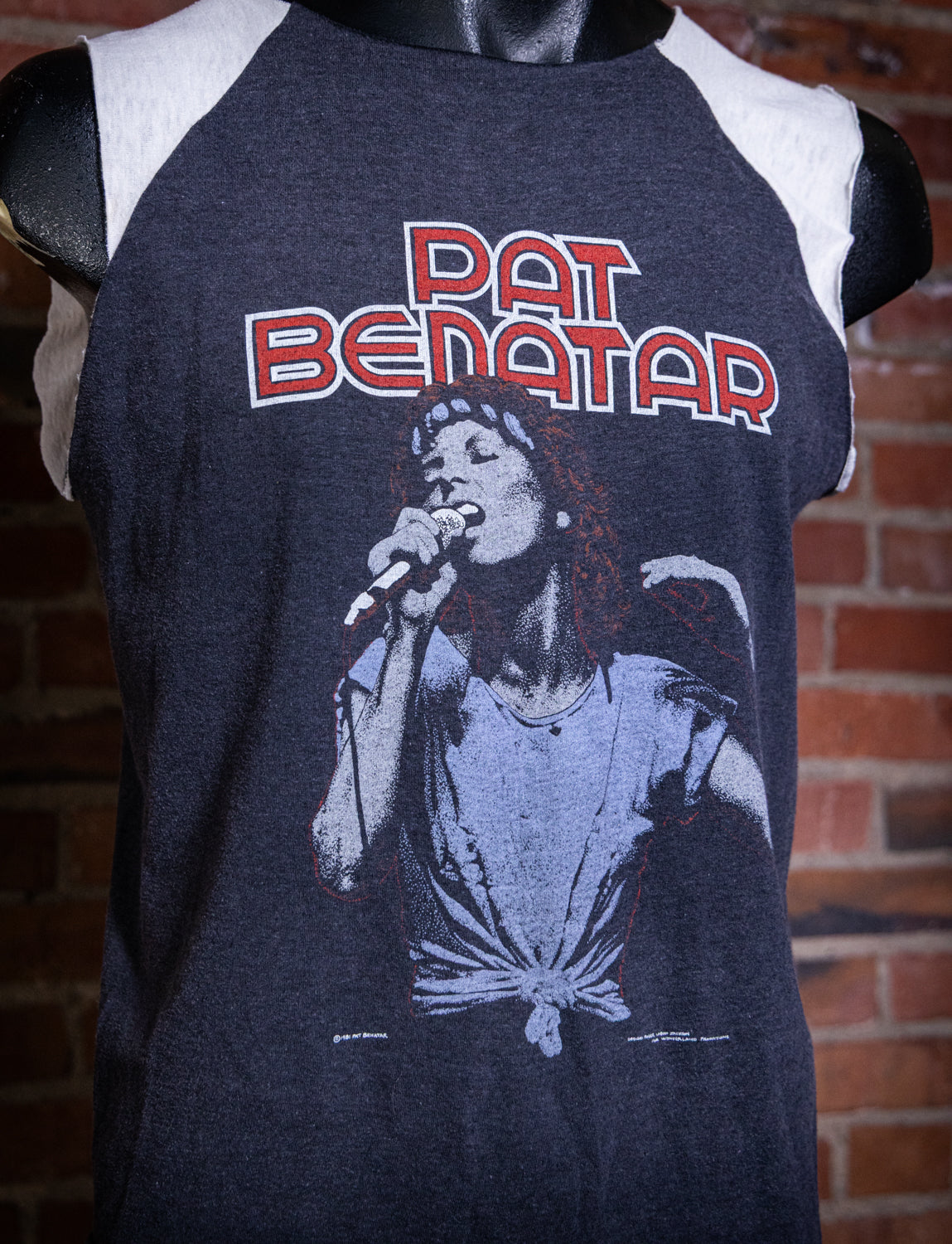 Vintage 1981 Pat Benatar Crimes of Passion Cut Off Raglan Concert T Shirt Medium