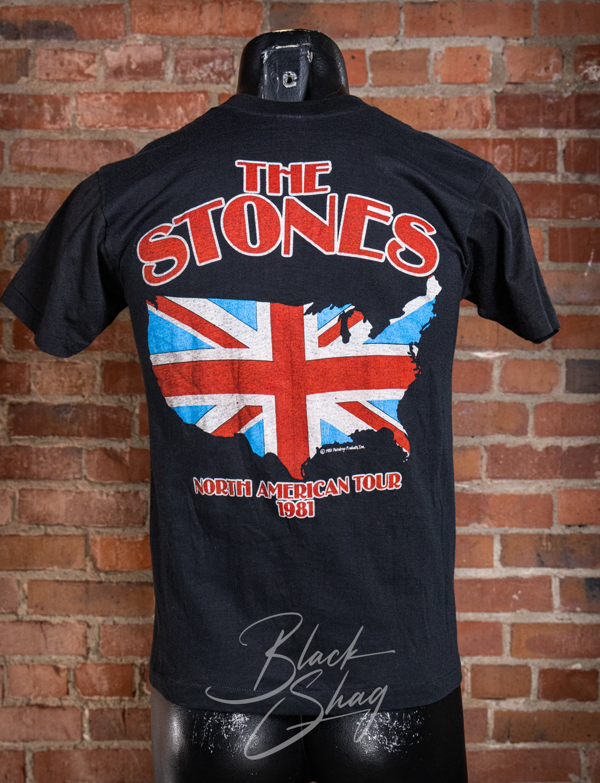 Vintage 1981 Rolling Stones North American Tour Concert T Shirt Small