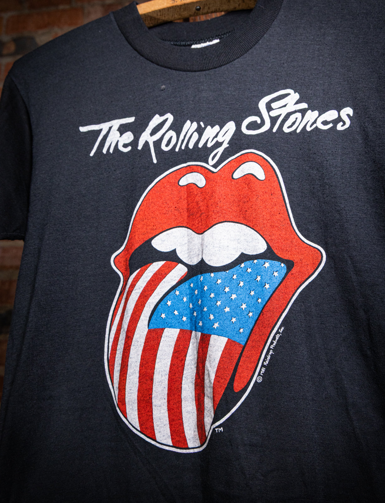 Vintage 1981 Rolling Stones North American Tour Concert T Shirt Small