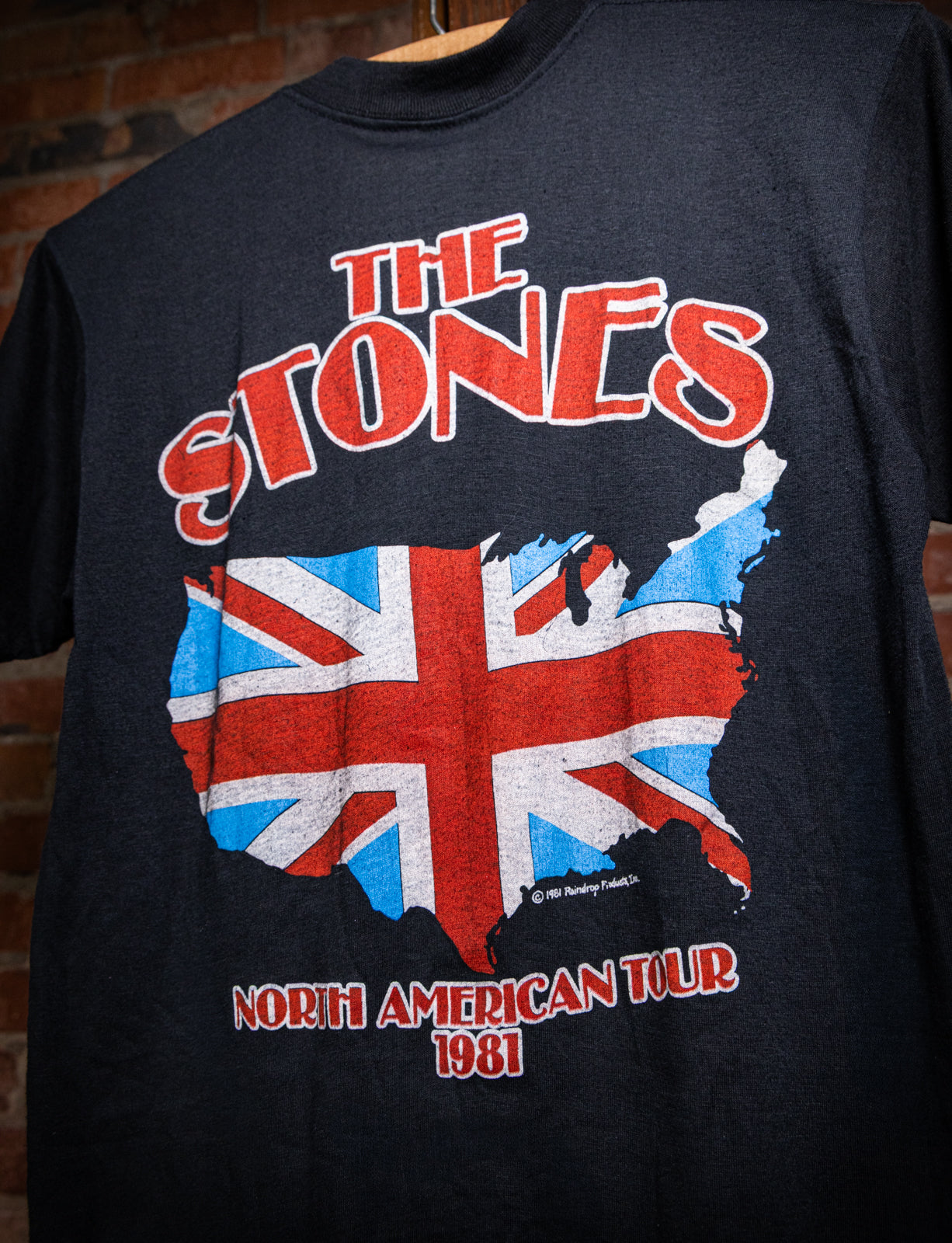 Vintage 1981 Rolling Stones North American Tour Concert T Shirt Small