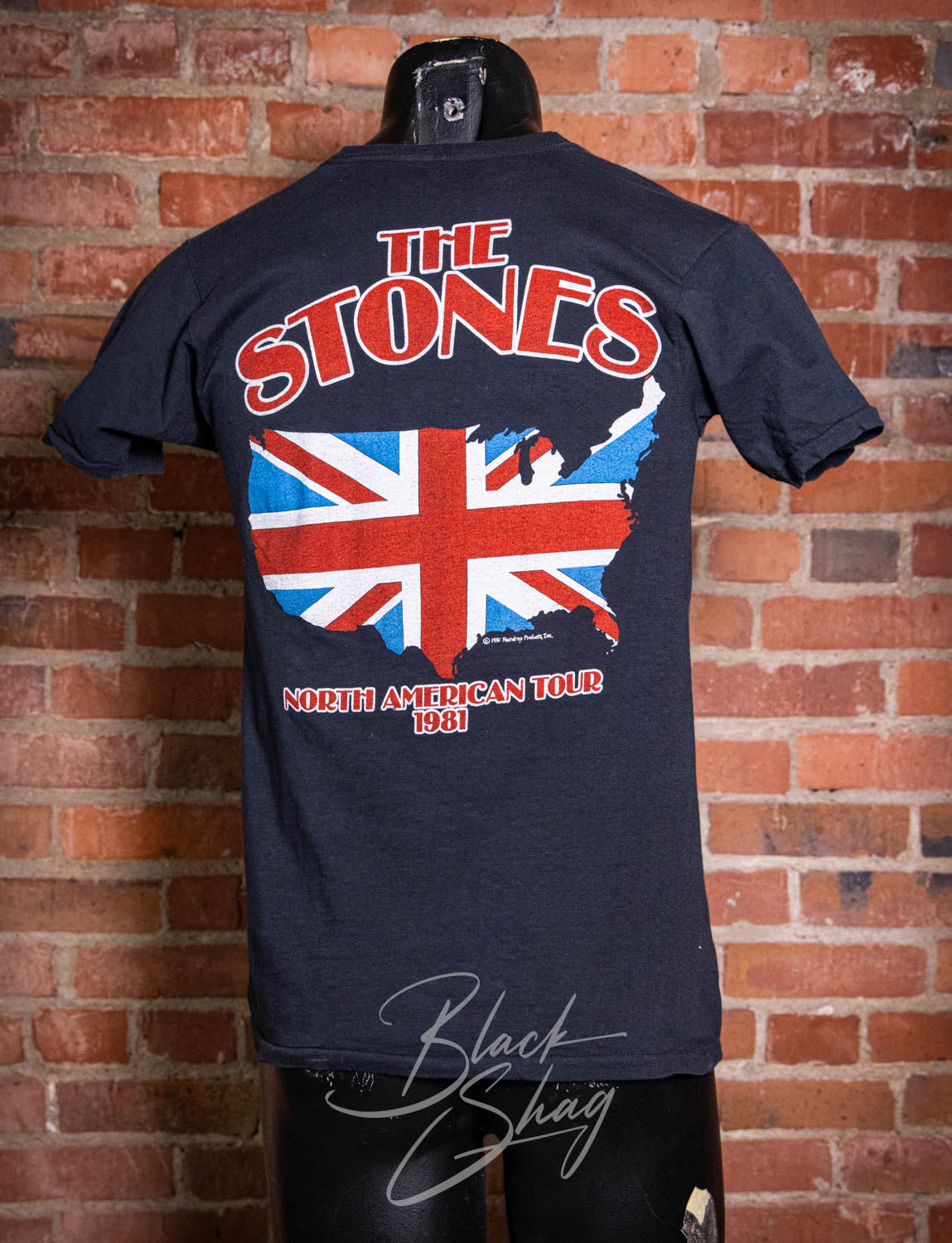 Vintage 1981 Rolling Stones North American Tour Concert T Shirt Small