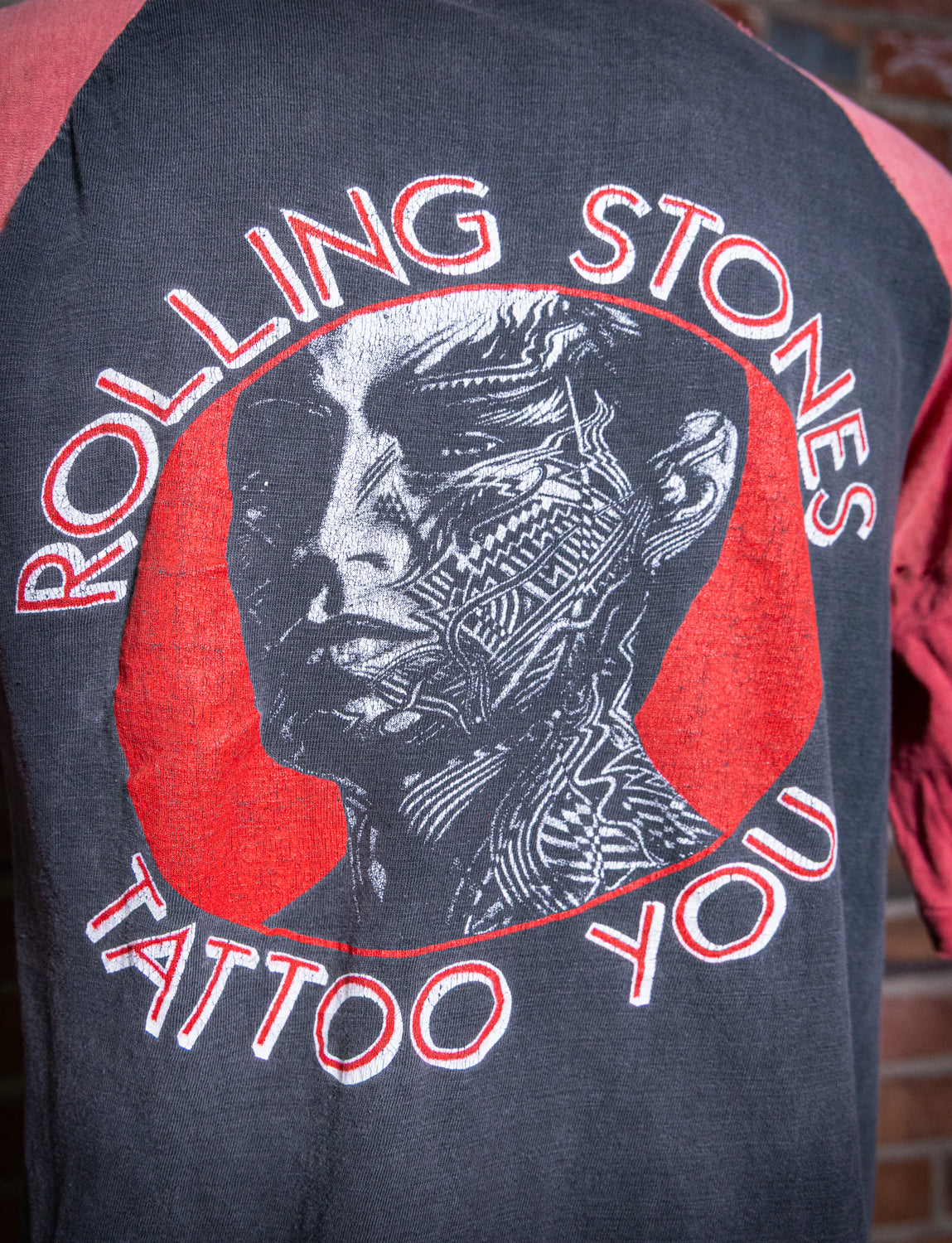 Vintage 1981 Rolling Stones Tattoo You Parking Lot Raglan Concert T Shirt Medium