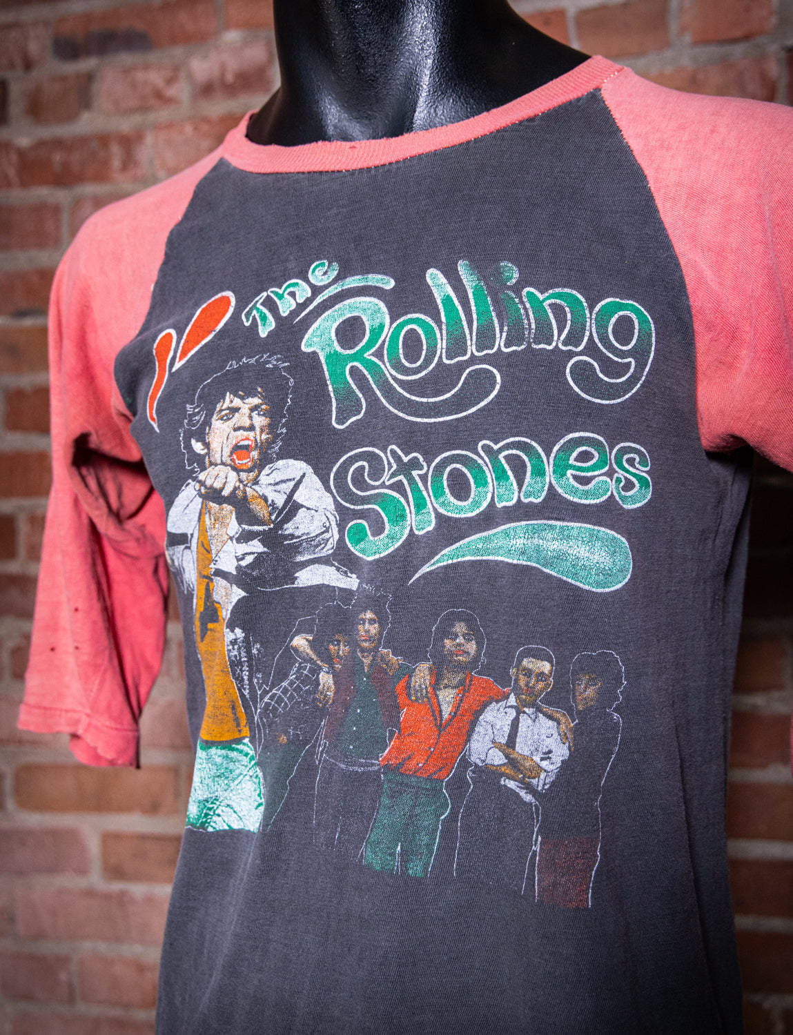 Vintage 1981 Rolling Stones Tattoo You Parking Lot Raglan Concert T Shirt Medium