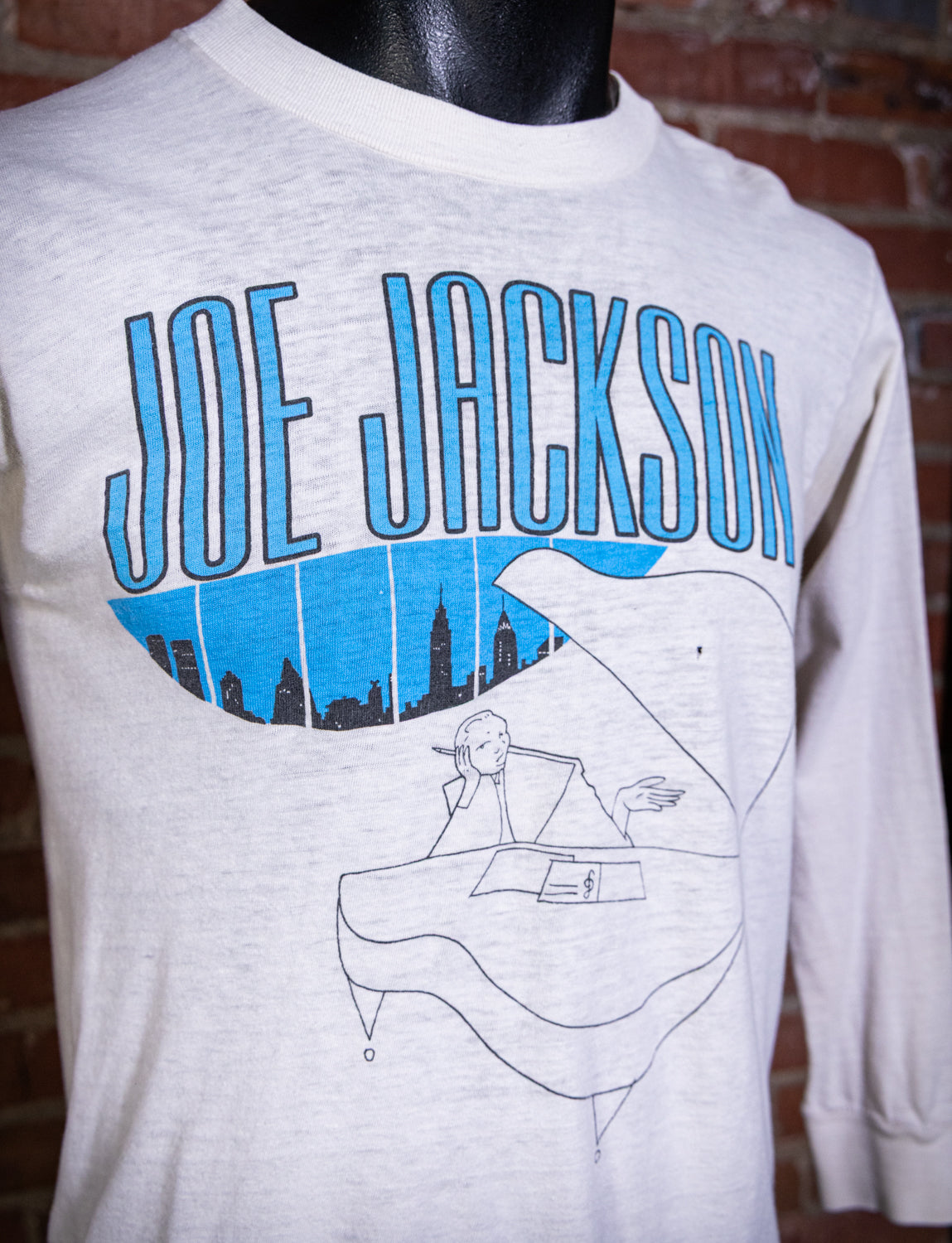 Vintage 1982 Joe Jackson Night and Day Long Sleeve Concert T Shirt Small
