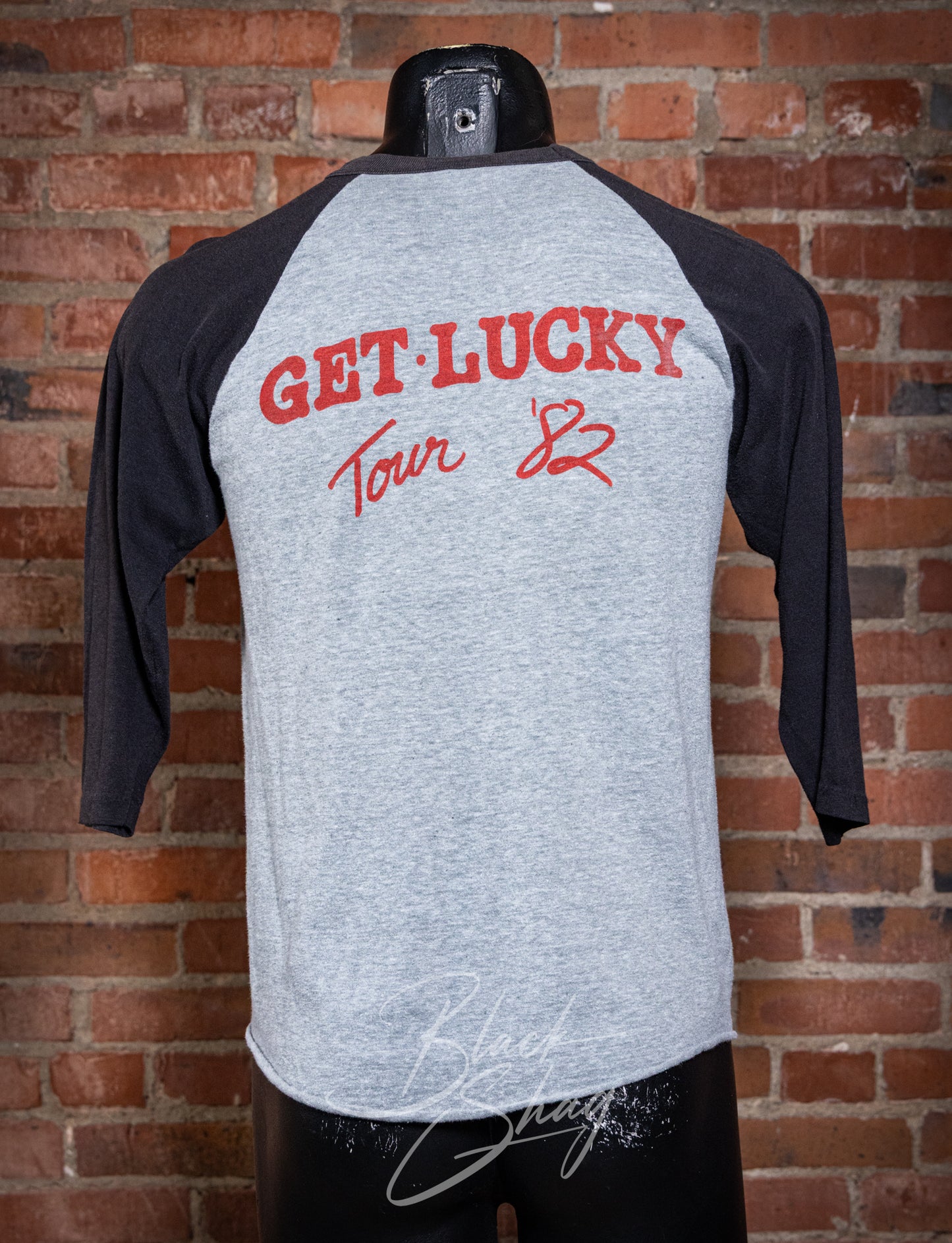 Vintage 1982 Loverboy Get Lucky Raglan Concert T Shirt Small