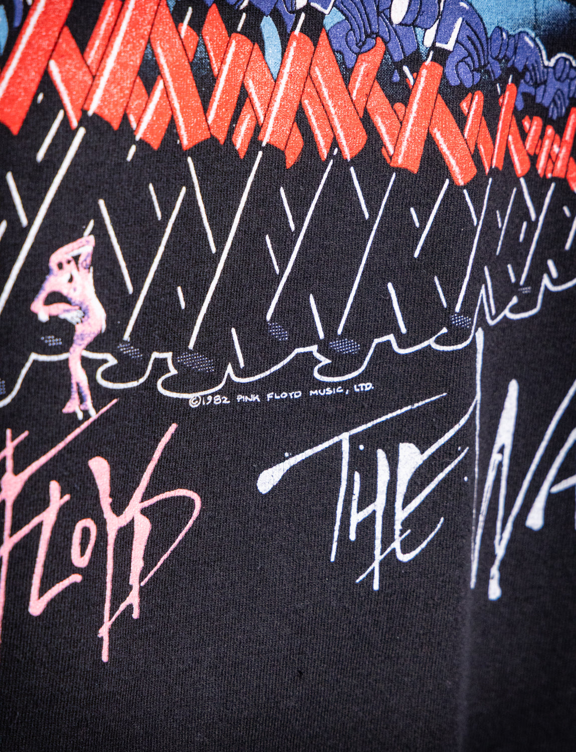 Vintage 1982 Pink Floyd The Wall Concert T Shirt XL