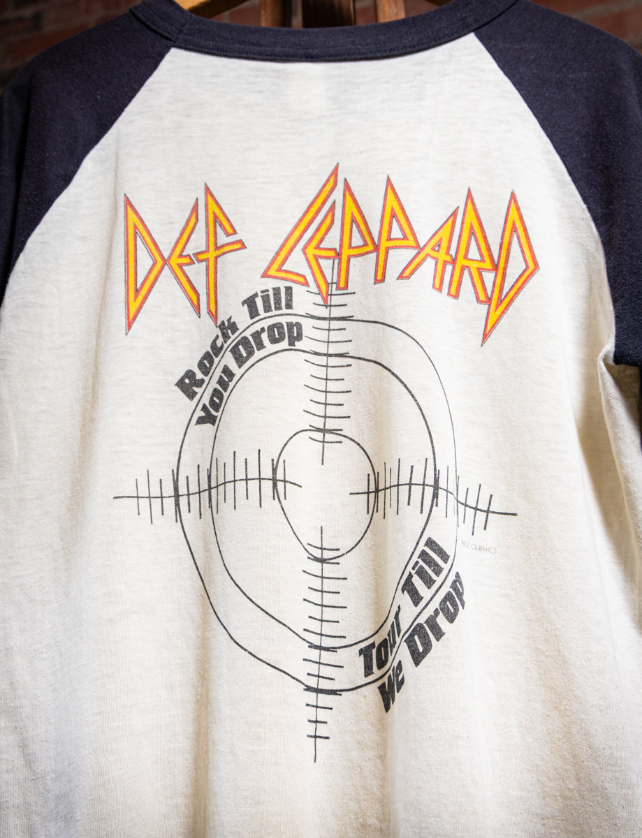 Vintage 1983 Def Leppard Pyromania Raglan Concert T Shirt Medium