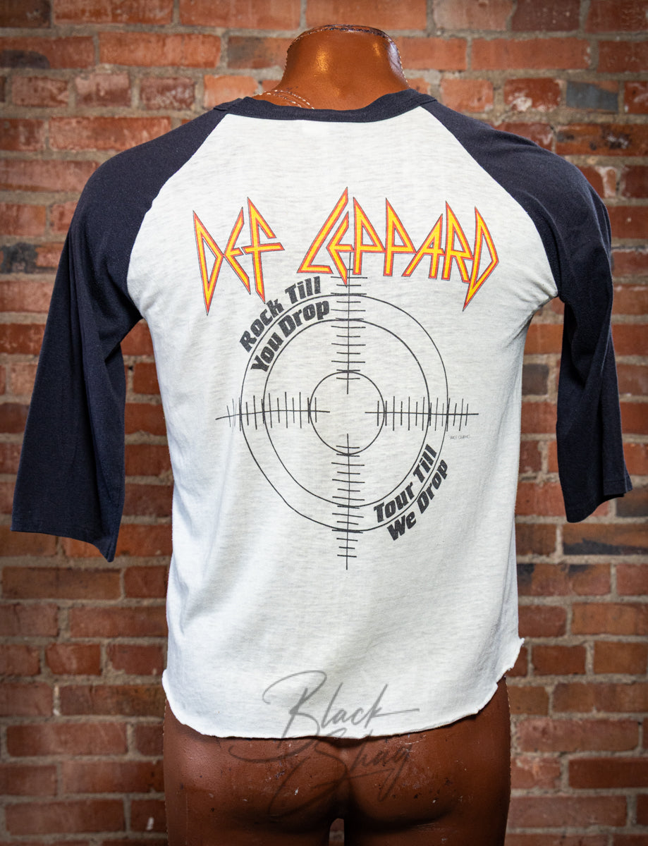 Vintage 1983 Def Leppard Pyromania Raglan Concert T Shirt Medium