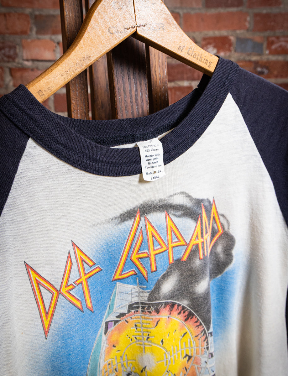 Vintage 1983 Def Leppard Pyromania Raglan Concert T Shirt Medium