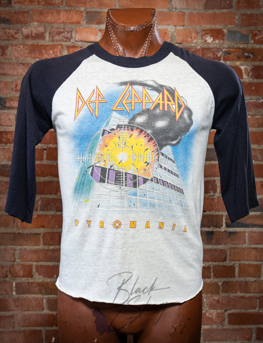 Vintage 1983 Def Leppard Pyromania Raglan Concert T Shirt Medium