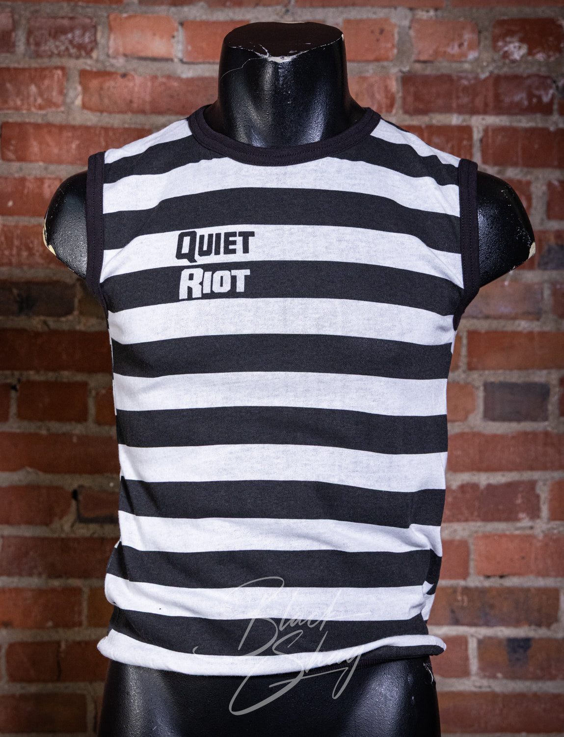 Vintage 1983 Quiet Riot Metal Health Striped Muscle Concert T Shirt XS