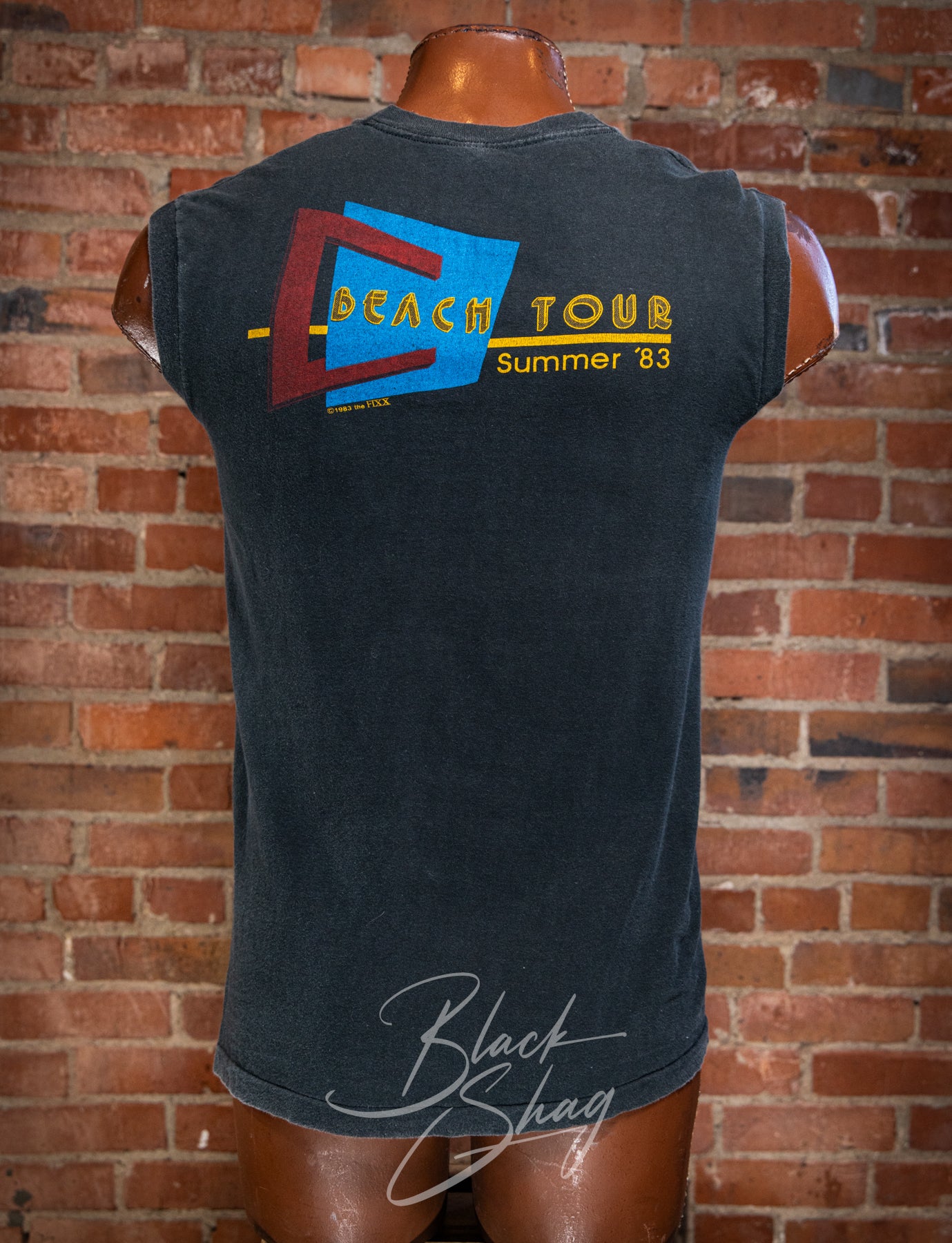 Vintage 1983 The Fixx Reach the Beach Tour Concert Muscle Tee Medium