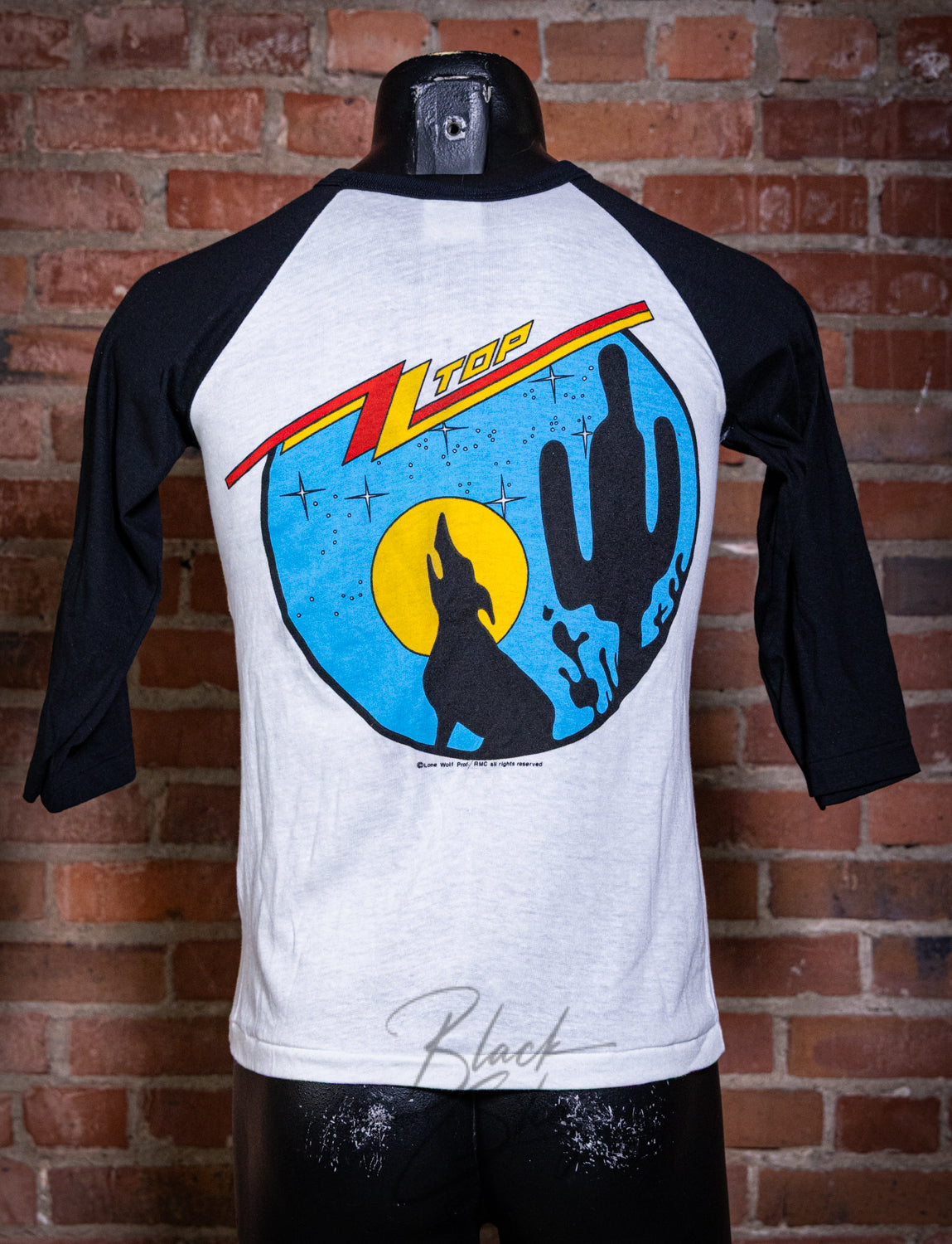Vintage 1983 ZZ Top Eliminator Raglan Concert T Shirt Small