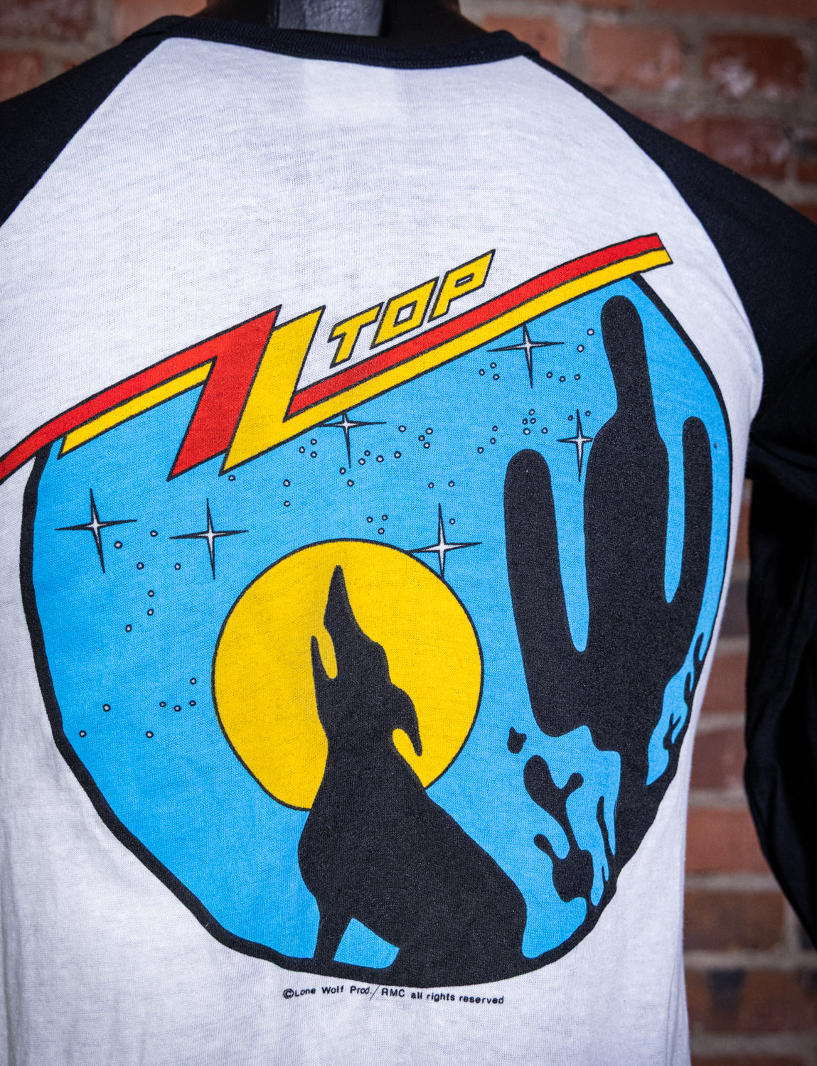 Vintage 1983 ZZ Top Eliminator Raglan Concert T Shirt Small