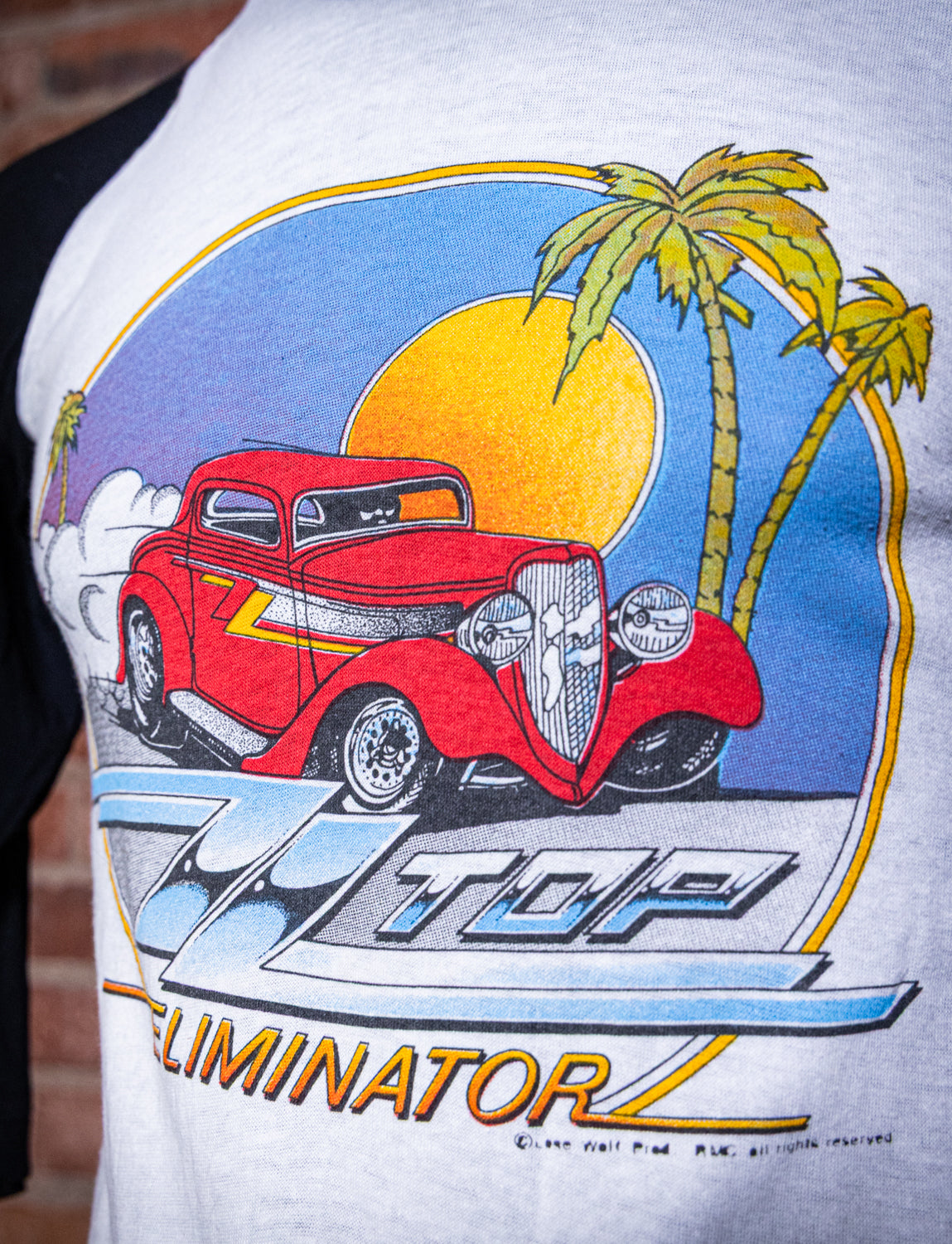 Vintage 1983 ZZ Top Eliminator Raglan Concert T Shirt Small
