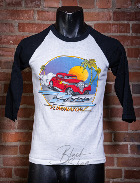 Vintage 1983 ZZ Top Eliminator Raglan Concert T Shirt Small