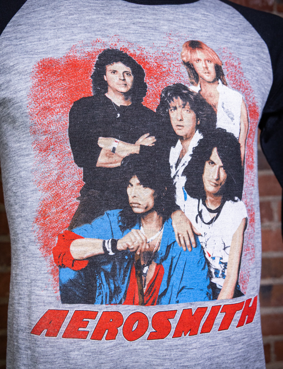 Vintage 1984 Aerosmith Back in the Saddle Tour Raglan Concert T Shirt Medium