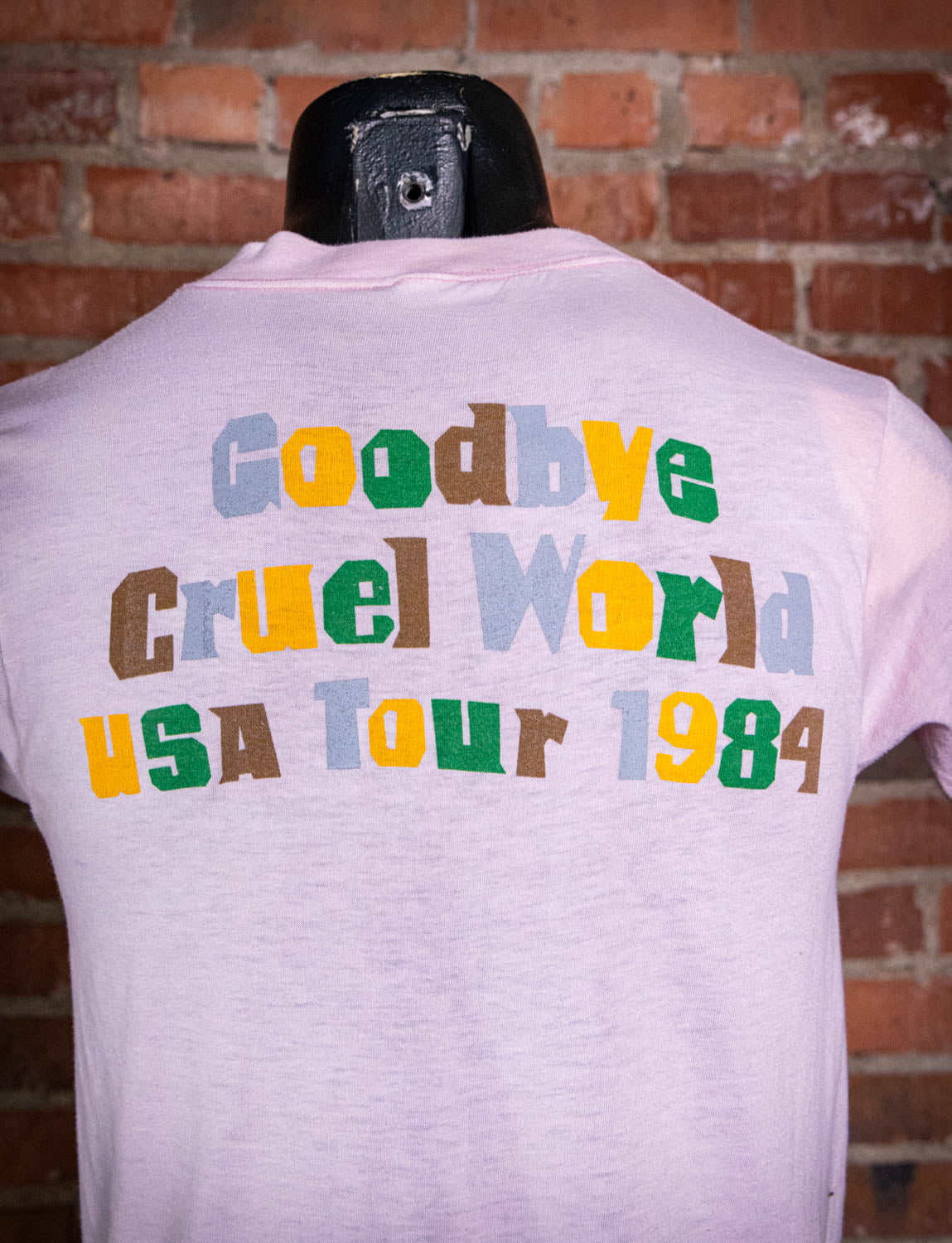 Vintage 1984 Elvis Costello Goodbye Cruel World Concert T Shirt Small