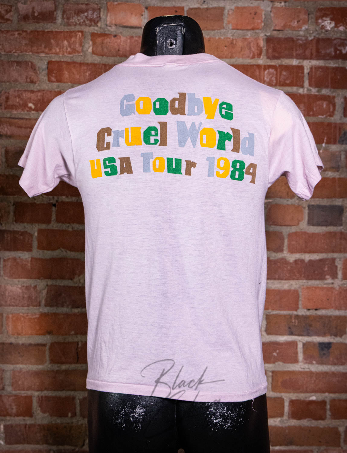 Vintage 1984 Elvis Costello Goodbye Cruel World Concert T Shirt Small