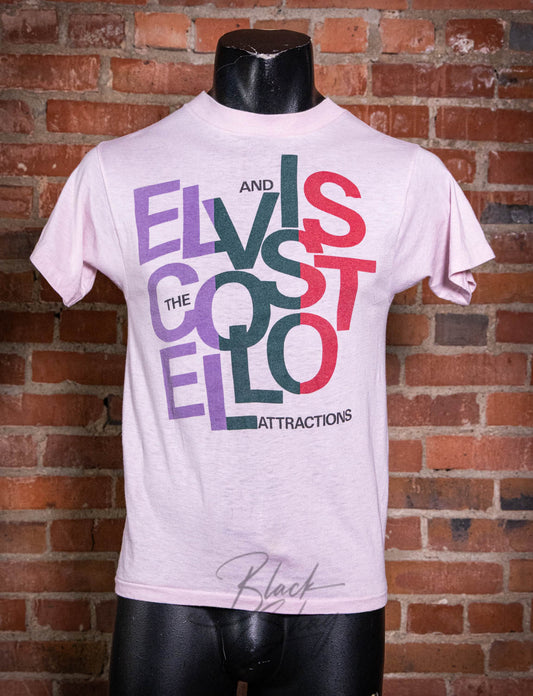 Vintage 1984 Elvis Costello Goodbye Cruel World Concert T Shirt Small