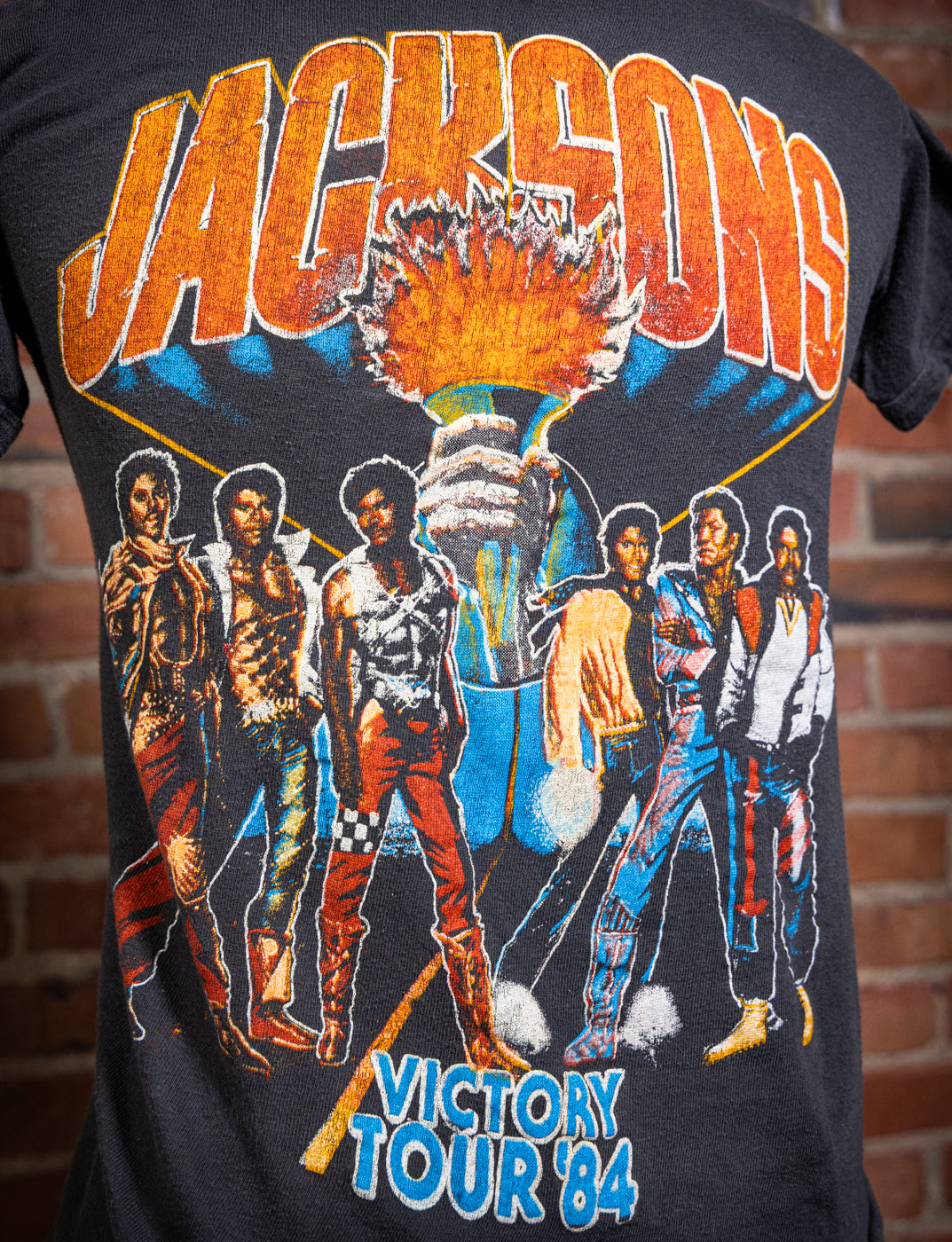 Vintage 1984 Jackson 5 Victory Tour Parking Lot Concert T Shirt XS