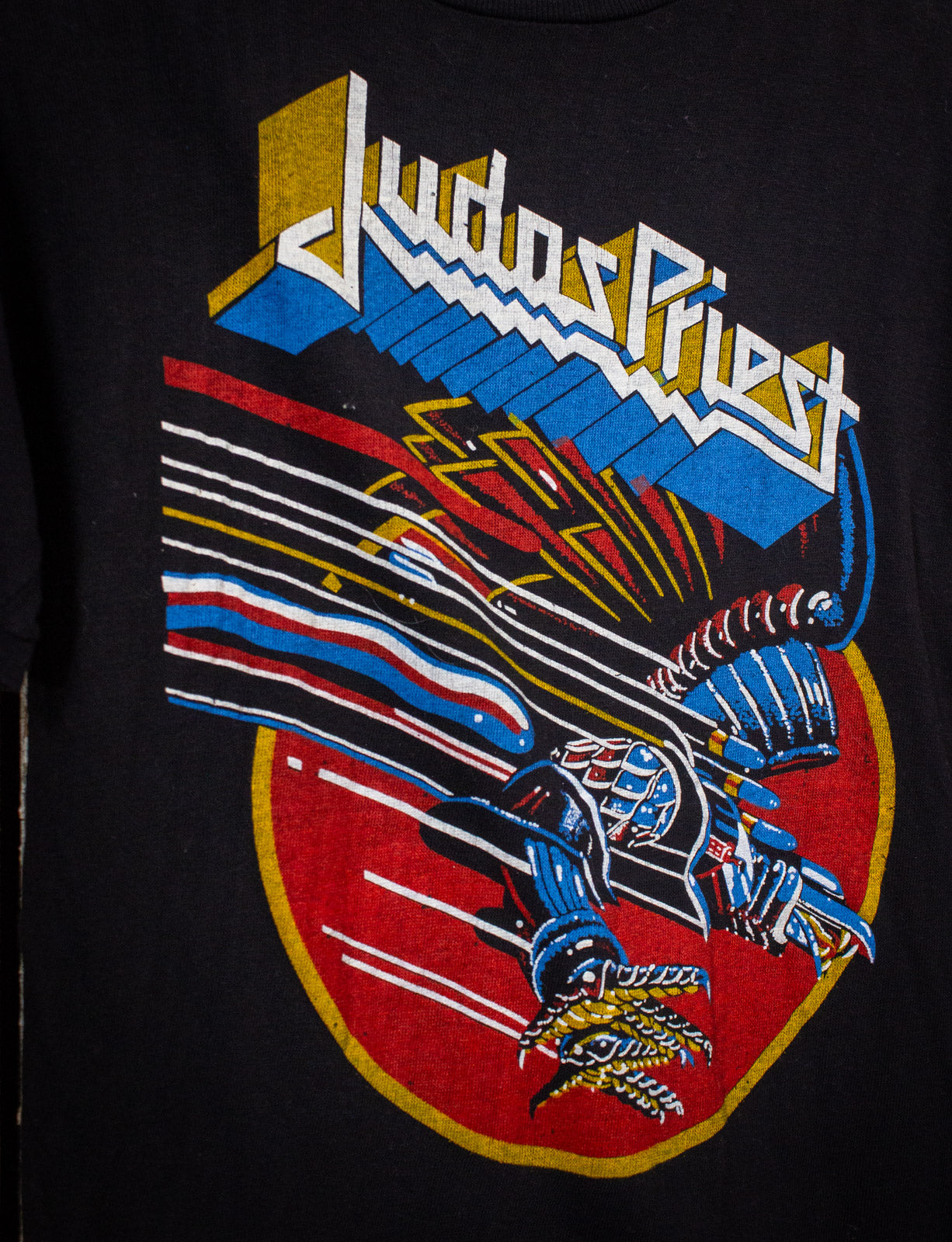 Vintage Judas Priest Screaming for Vengeance Concert T Shirt 1982 Black Small