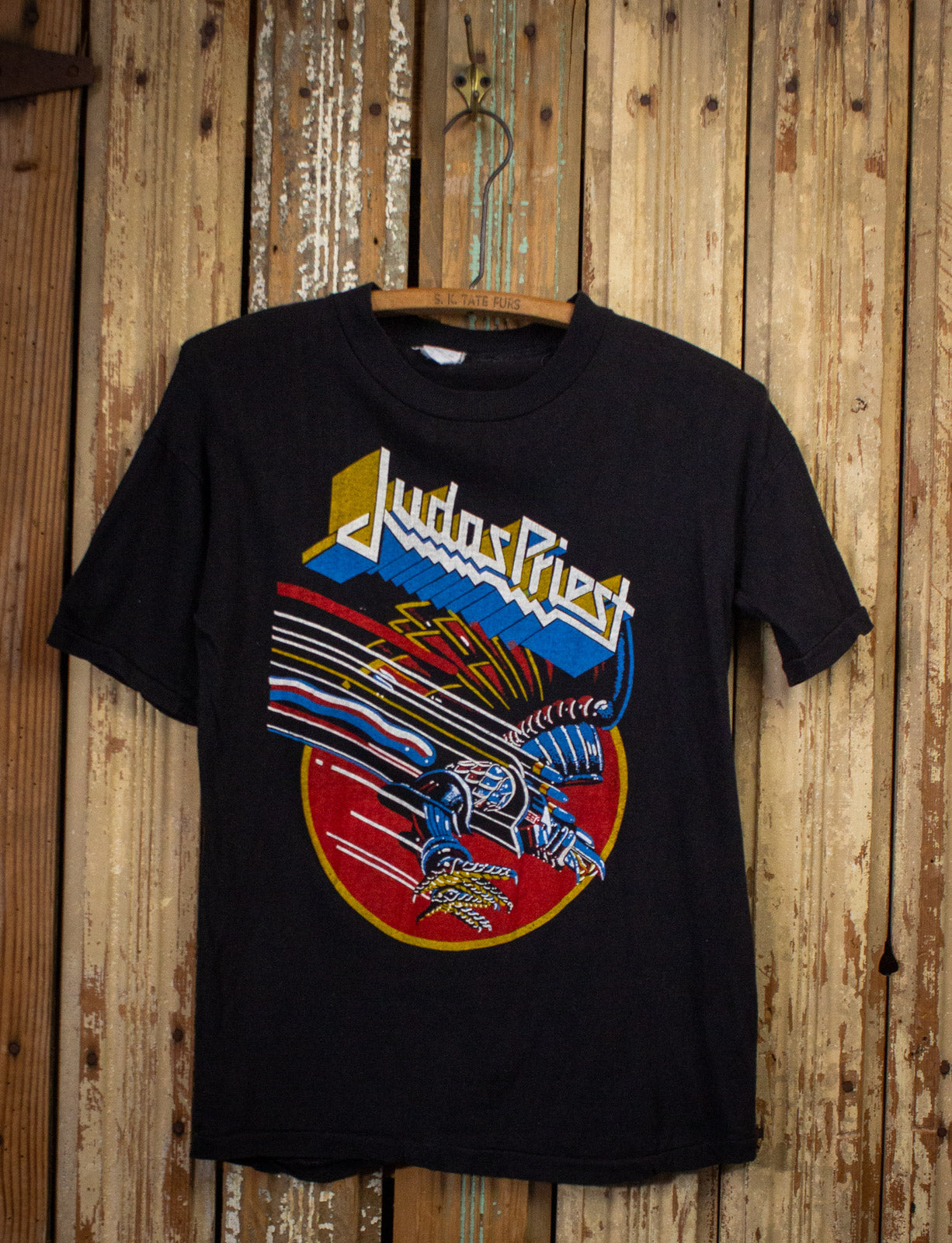 Vintage Judas Priest Screaming for Vengeance Concert T Shirt 1982 Black Small