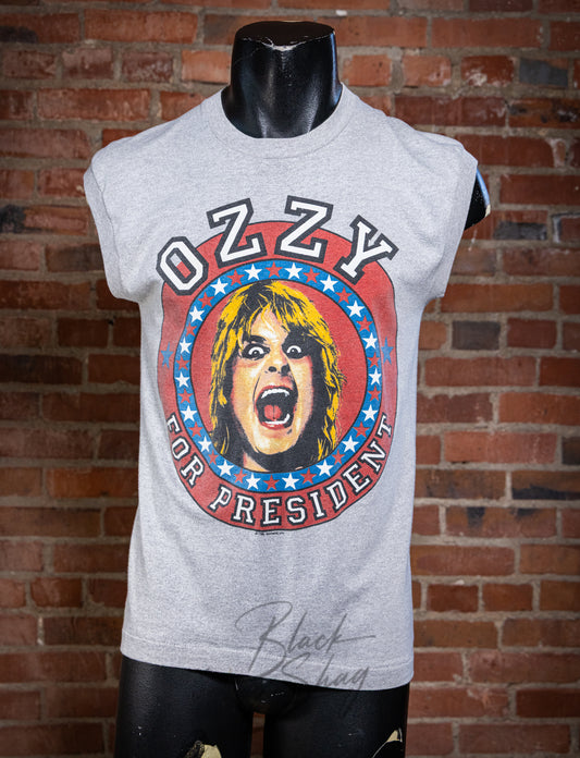 Vintage 1984 Ozzy For President Muscle Concert T Shirt Medium