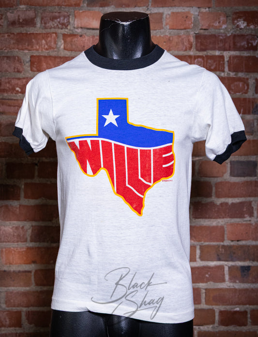 Vintage 1984 Willie Nelson Texas Ringer Concert T Shirt Small
