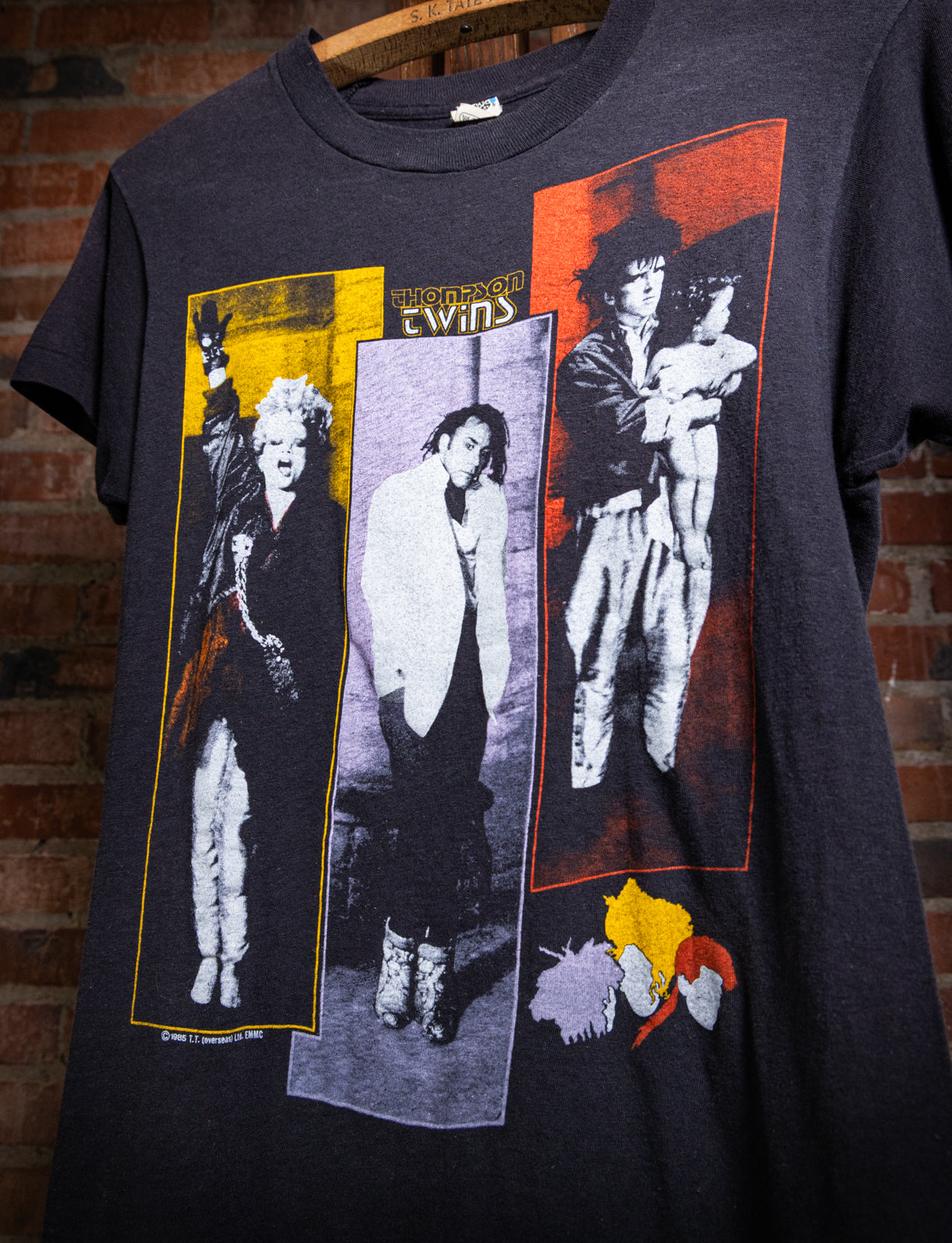 Vintage 1985-86 Thompson Twins Future Days Concert T Shirt XS