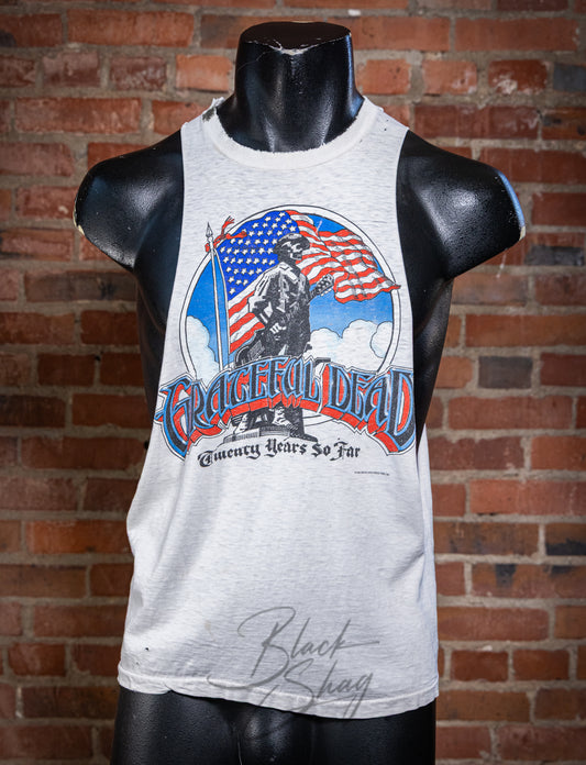 Vintage 1985 Grateful Dead 20 Years So Far Cut Off Concert T Shirt Small