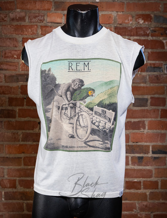 Vintage 1985 REM Reconstruction III Cut Off Concert T Shirt Medium