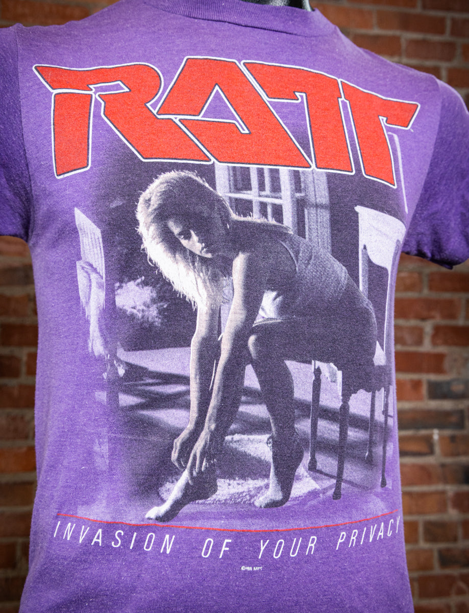 Vintage 1985 Ratt Invasion of Your Privacy Concert T Shirt XS