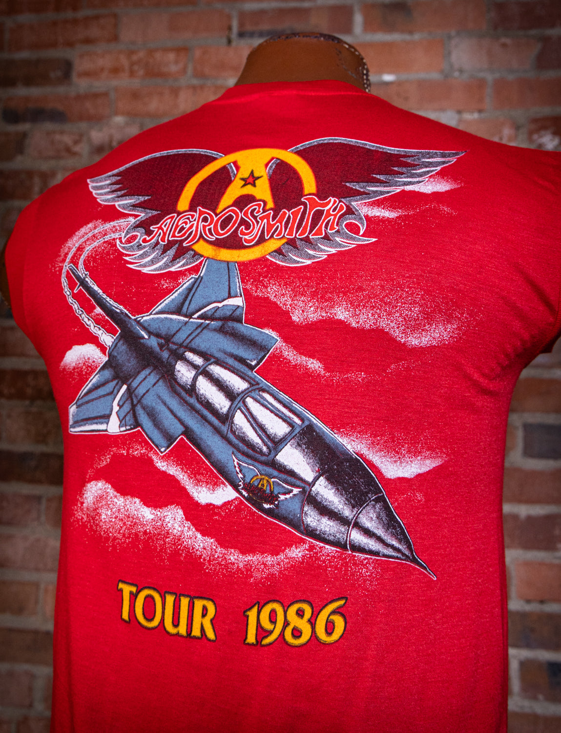 Vintage 1986 Aerosmith Done With Mirrors Muscle Concert T Shirt Medium
