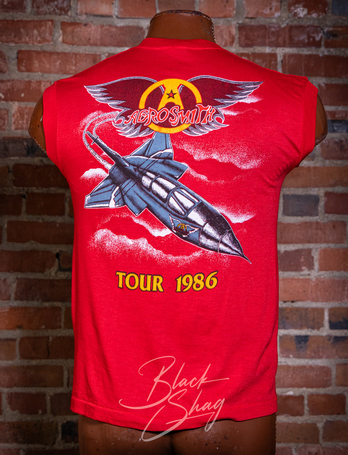 Vintage 1986 Aerosmith Done With Mirrors Muscle Concert T Shirt Medium