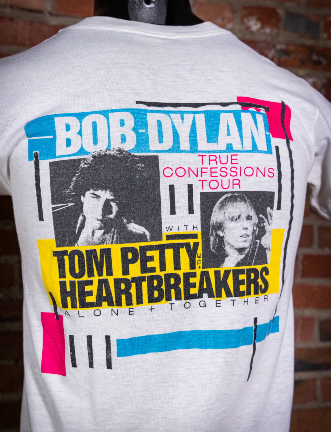 Vintage 1986 Bob Dylan & Tom Petty Confessions Tour Concert T Shirt Small