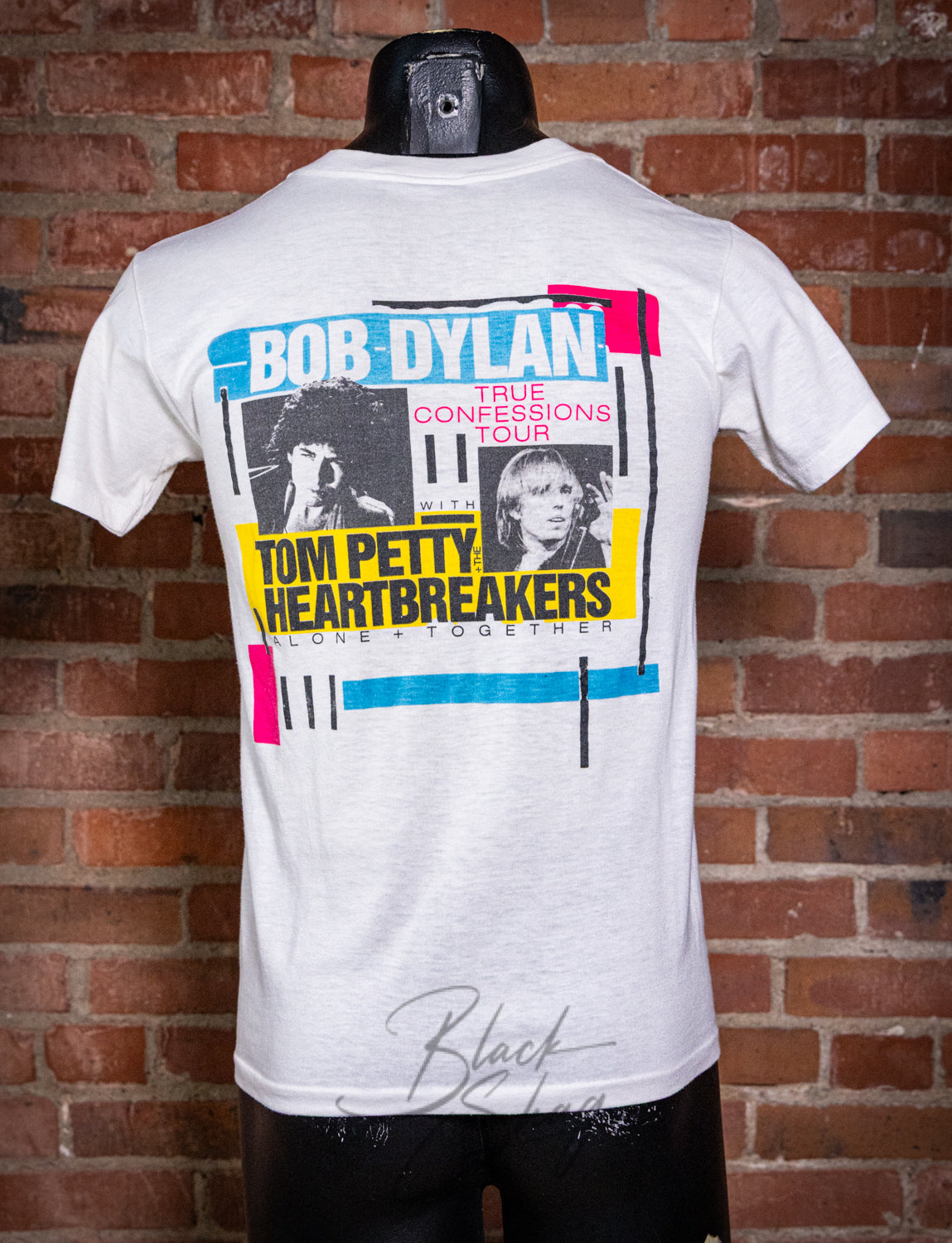 Vintage 1986 Bob Dylan & Tom Petty Confessions Tour Concert T Shirt Small