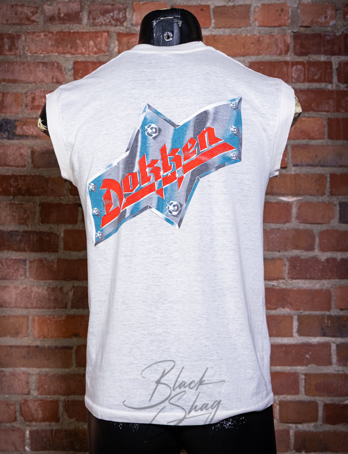 Vintage 1986 Dokken Band Member Muscle Concert T Shirt Medium
