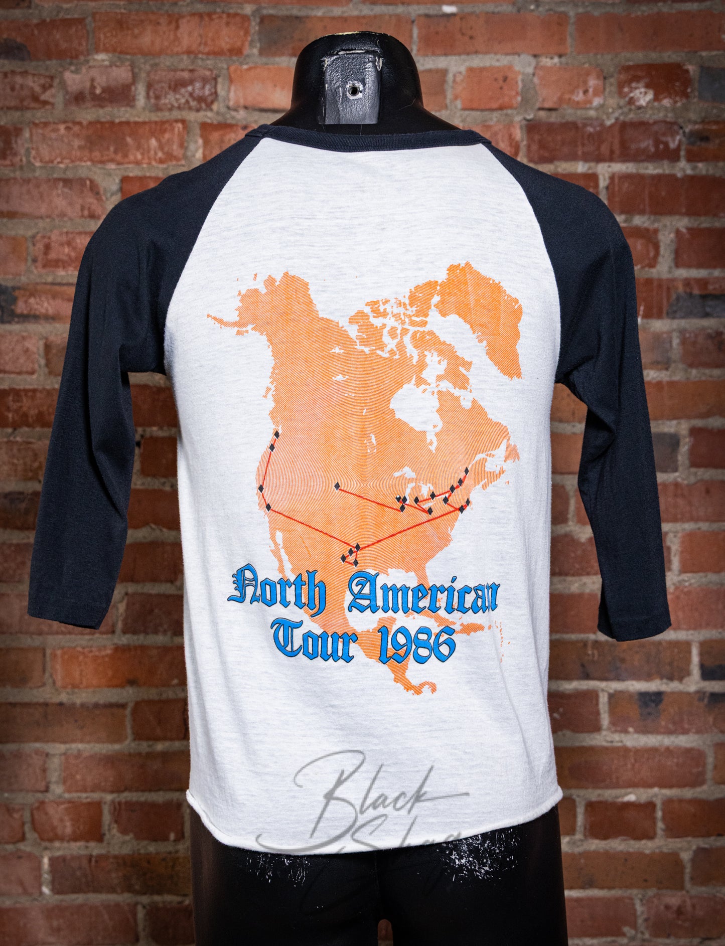 Vintage 1986 King Diamond Raglan Concert T Shirt Small