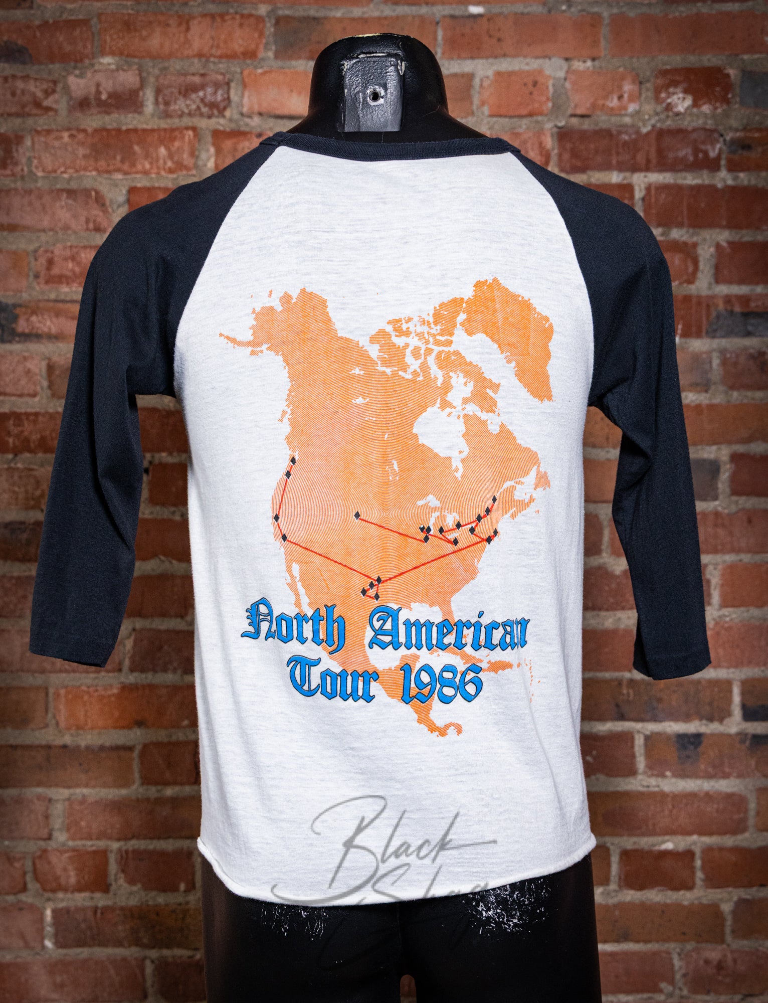 Vintage 1986 King Diamond Raglan Concert T Shirt Small