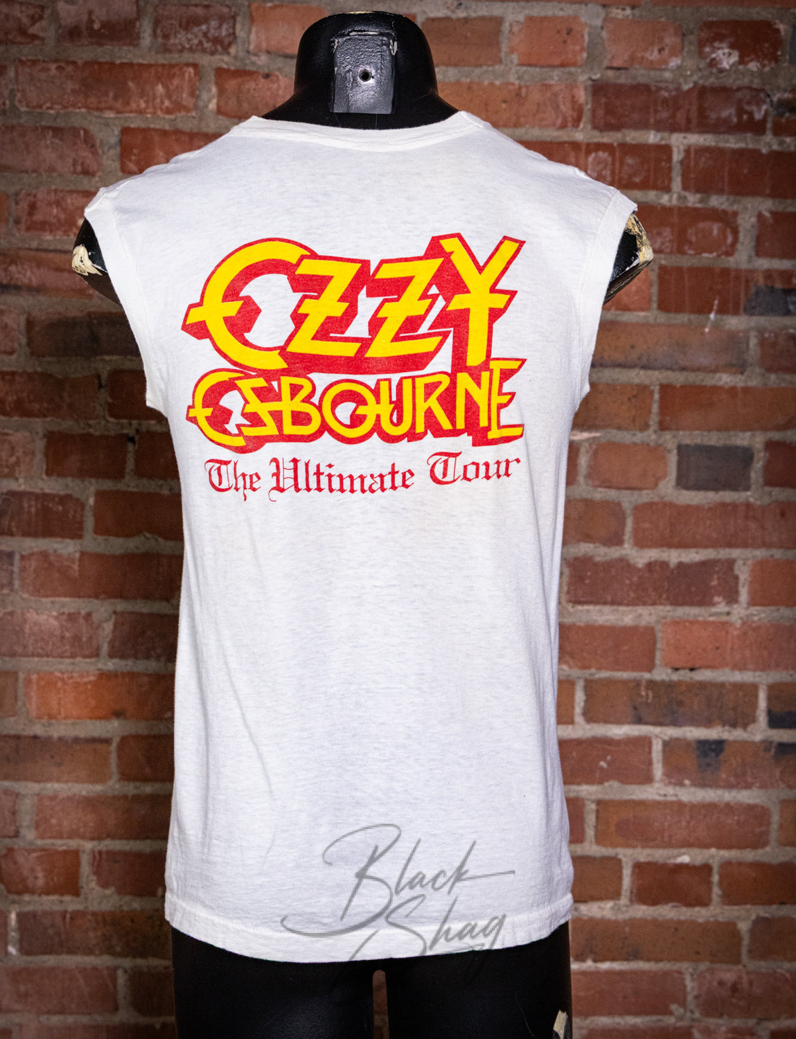 Vintage 1986 Ozzy Osbourne The Ultimate Tour Concert Muscle T Shirt Medium