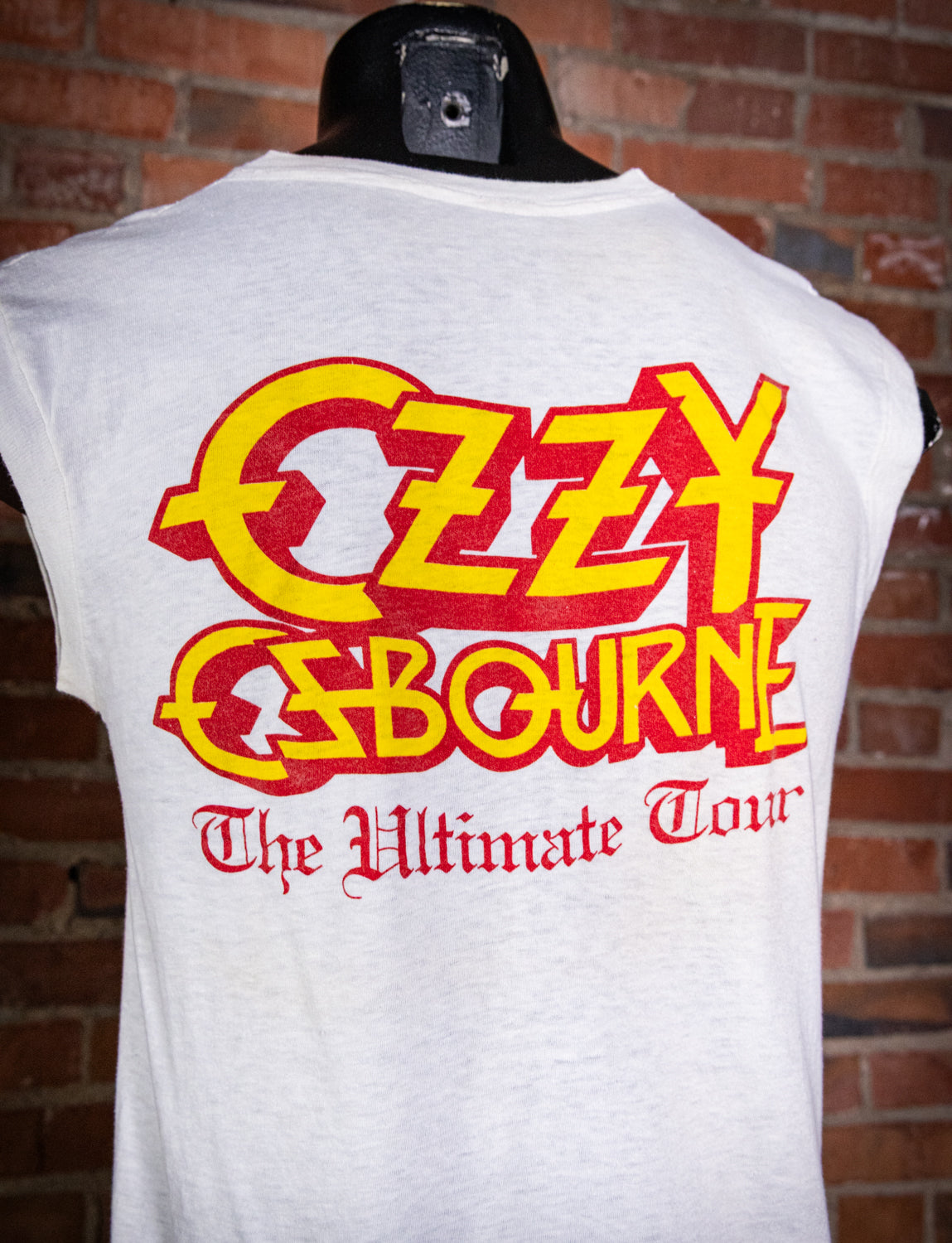 Vintage 1986 Ozzy Osbourne The Ultimate Tour Concert Muscle T Shirt Medium