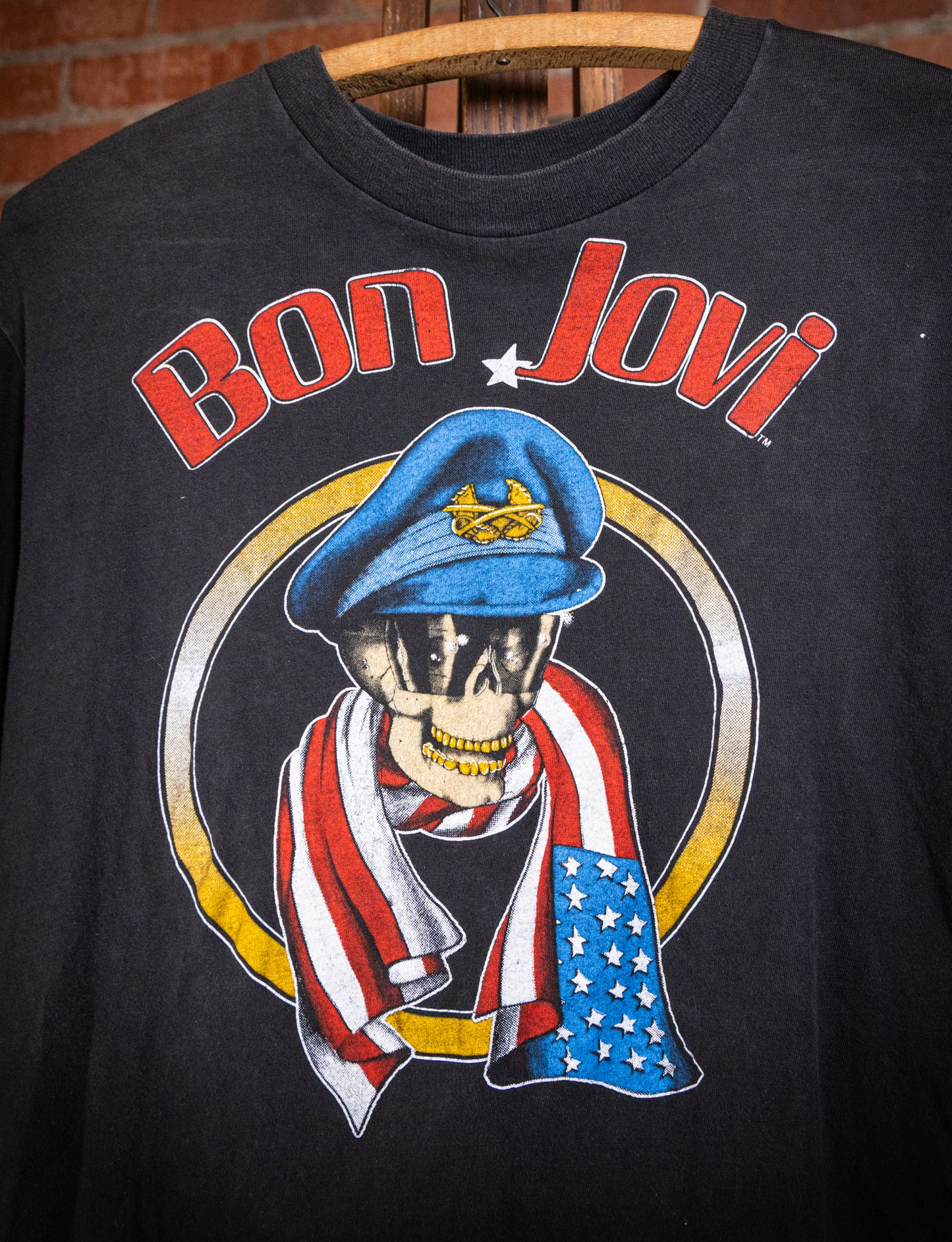 Vintage 1987 Bon Jovi We Kicked Your Ass Concert T Shirt Medium
