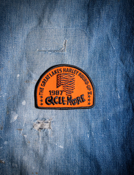 Vintage 1987 Cycle-Moore Harley Roundup Patch